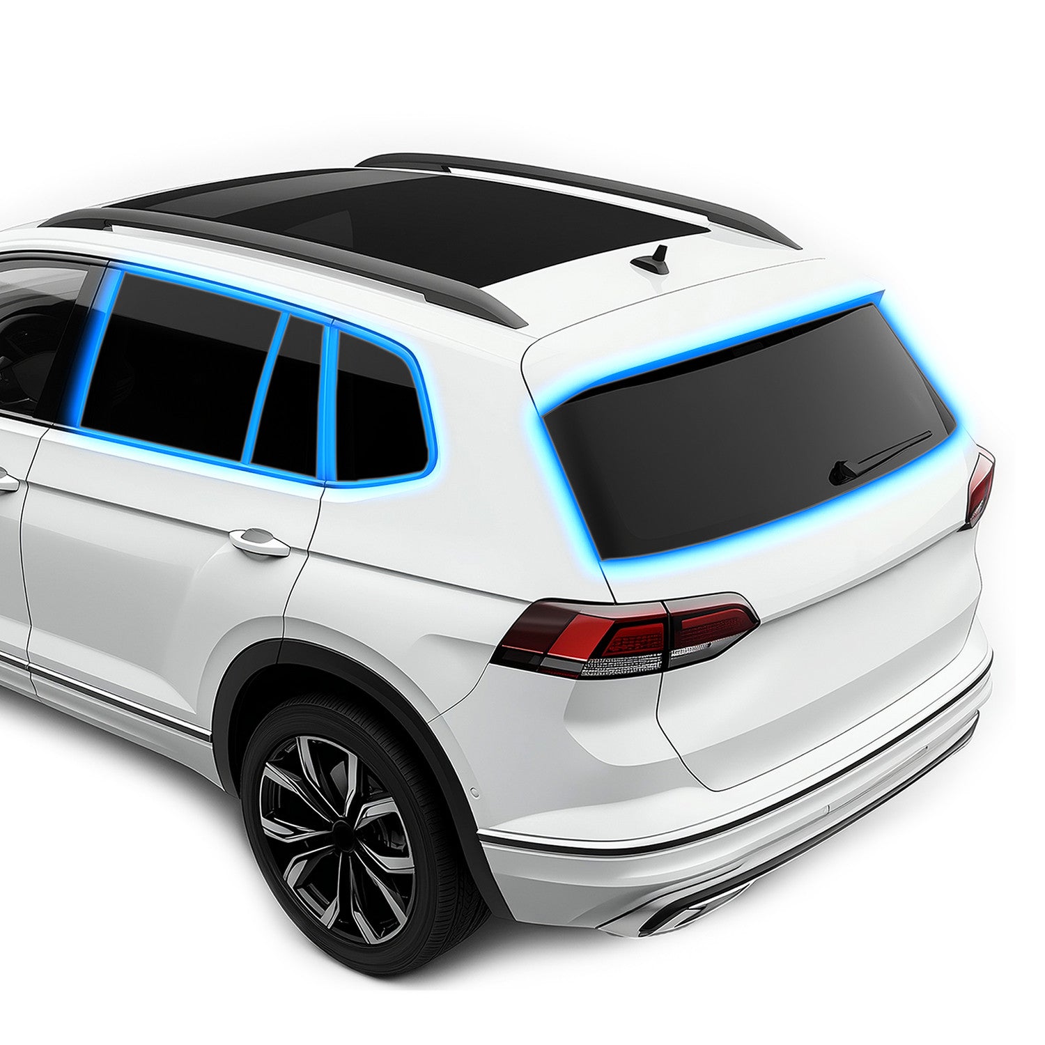 Kit de film teinté pour vitres de voiture Audi Q4 e-tron Sportback 2021-2028 et RS (SUV 5 portes) : Teintage, occultation, protection solaire