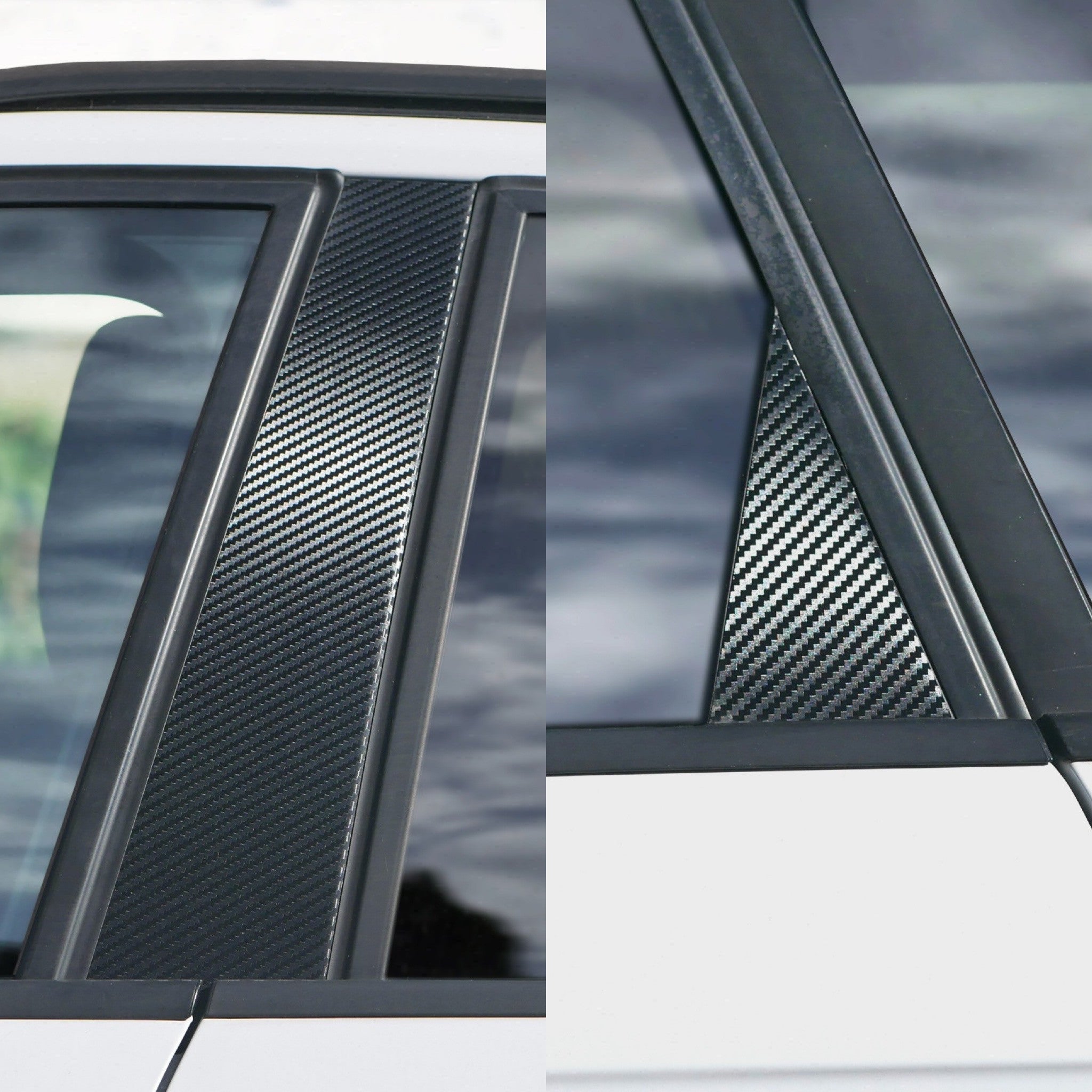 Garniture décorative compatible avec BMW Série 7 & M7 F01 2008-2015 (berline 5 portes) Cache montant B de porte