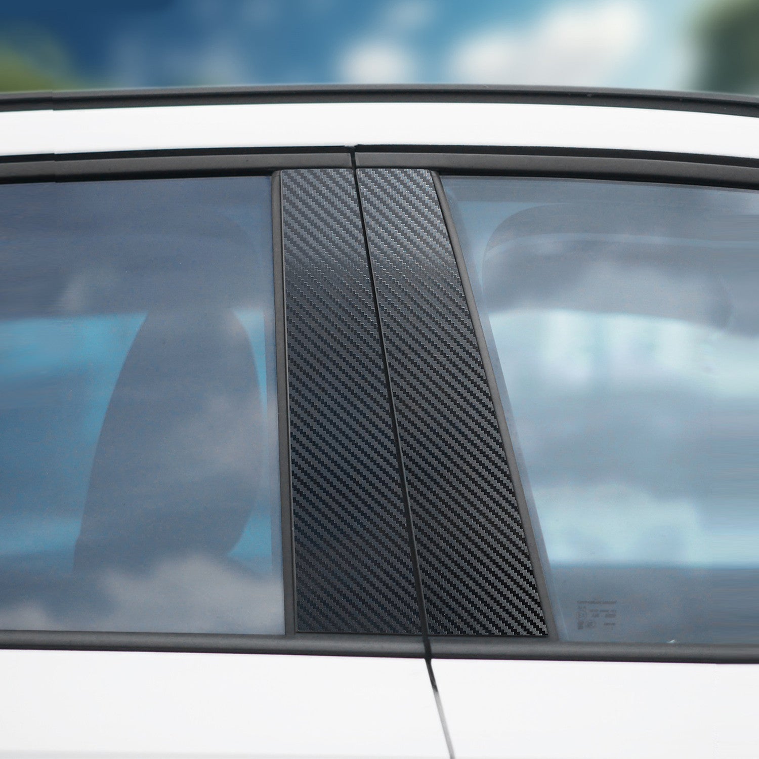 Garniture décorative compatible avec BMW Série 7 & M7 F01 2008-2015 (berline 5 portes) Cache montant B de porte