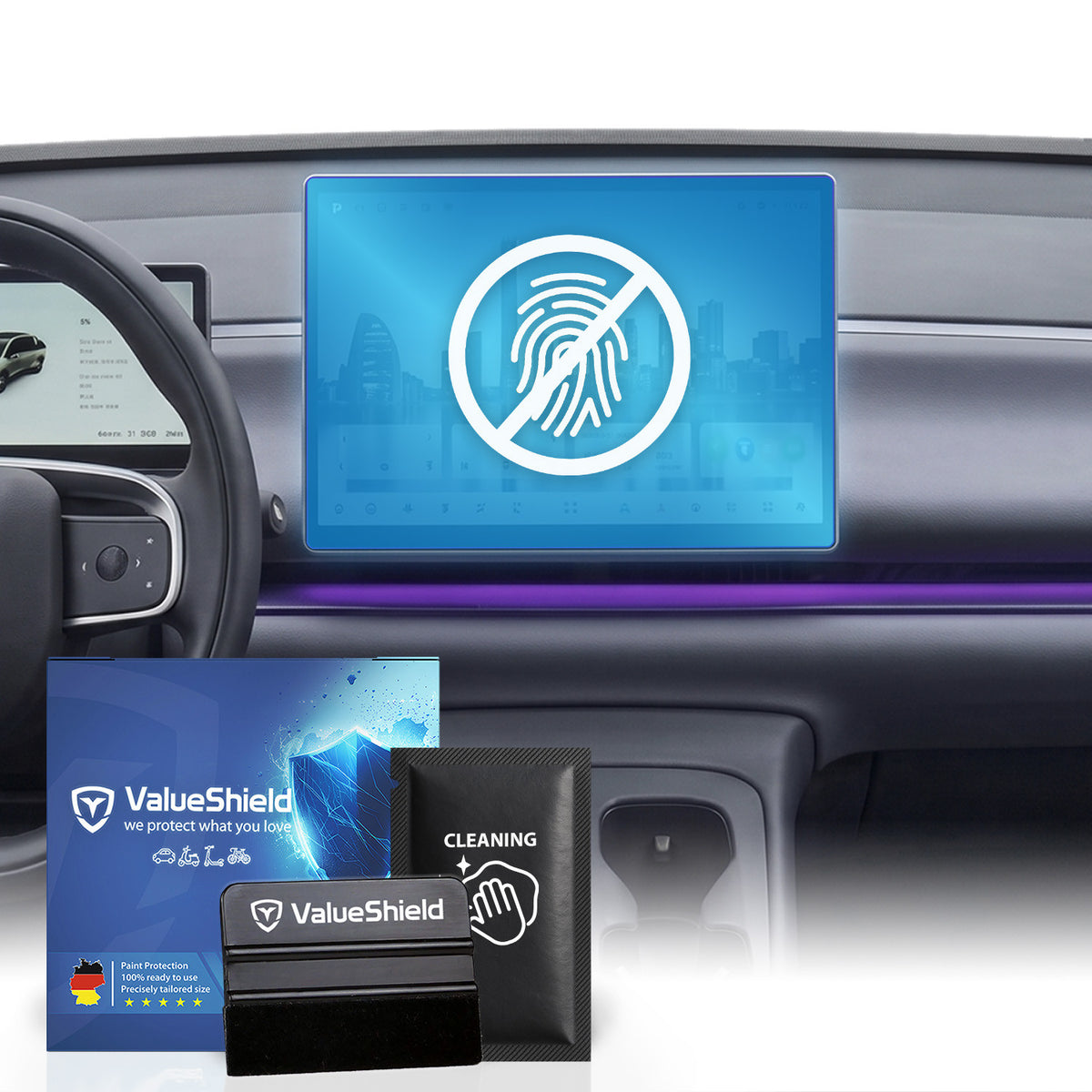 Anti-Fingerprint Displayschutzfolie passend für Leapmotor C16 2026-2032 SUV