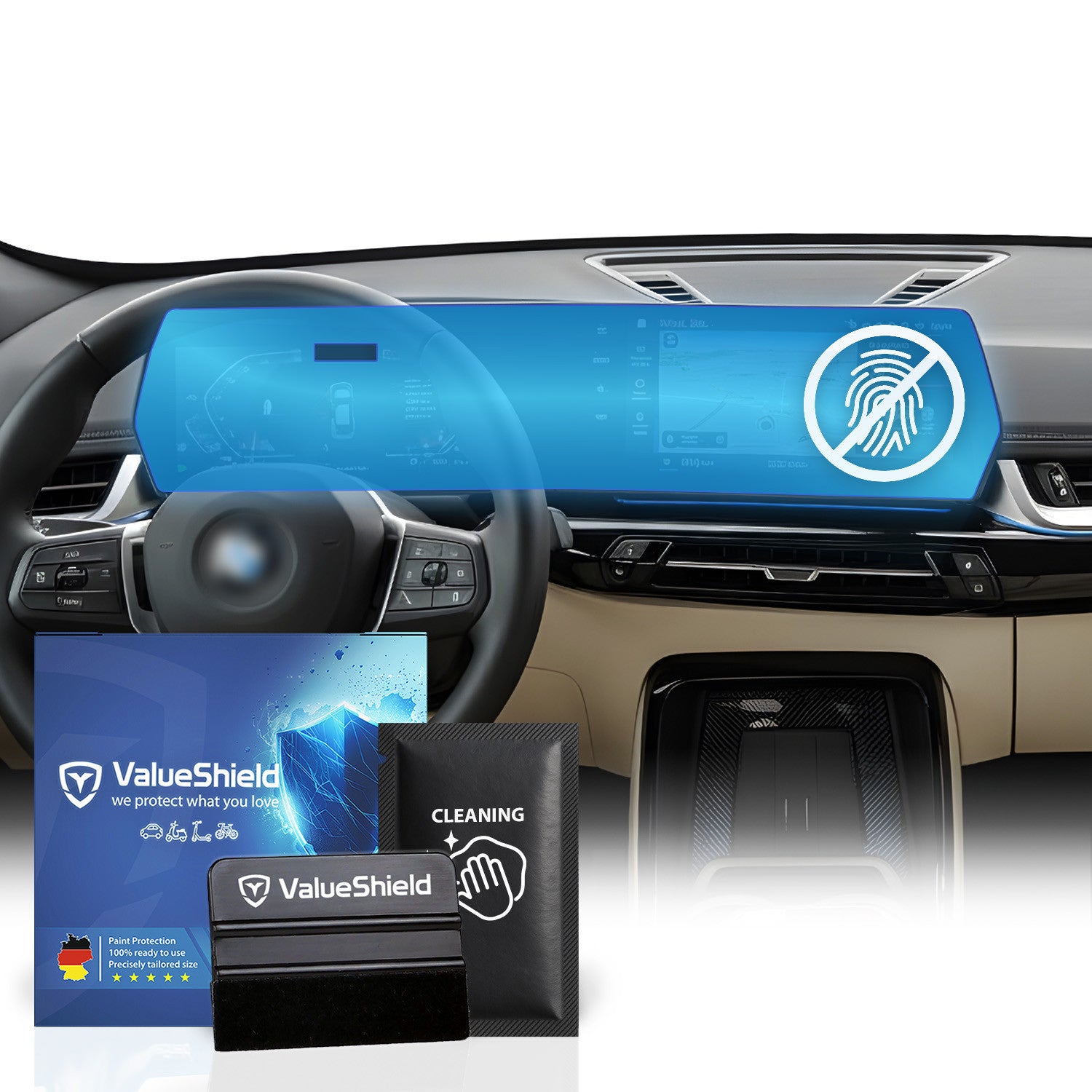 Protection d'écran anti-traces de doigts compatible avec BMW Série 2 et M2 U06 AT Active Tourer 2021-2028 (Minivan 5 portes)
