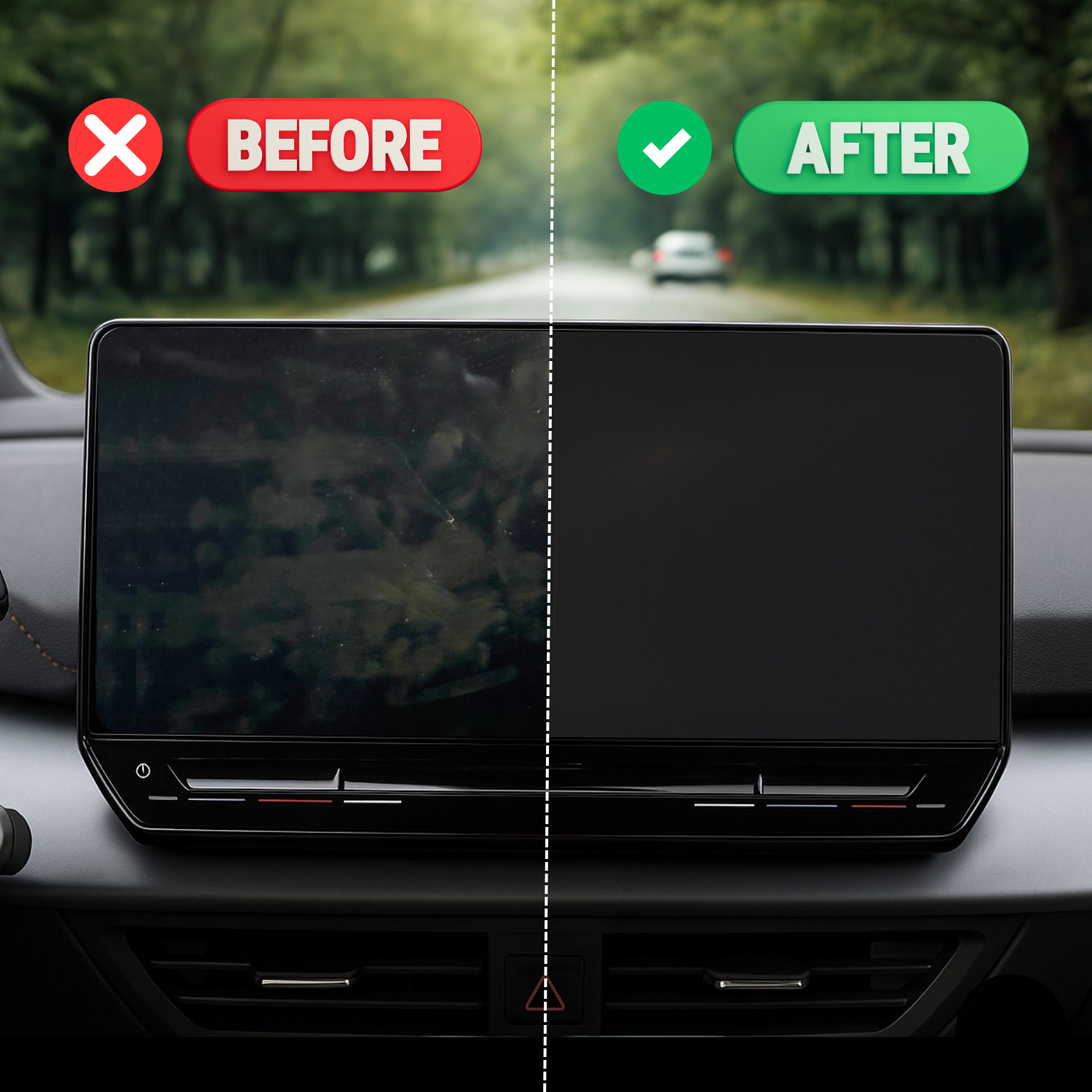 Protection d'écran anti-traces de doigts compatible avec Audi A5 B10 2024-2031 (berline 5 portes)