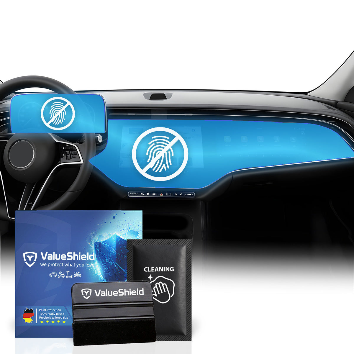 Anti-Fingerprint Displayschutzfolie passend für Mercedes E-Klasse S214/X214 T-Modell 2023-2030 (5-Türer Kombi)