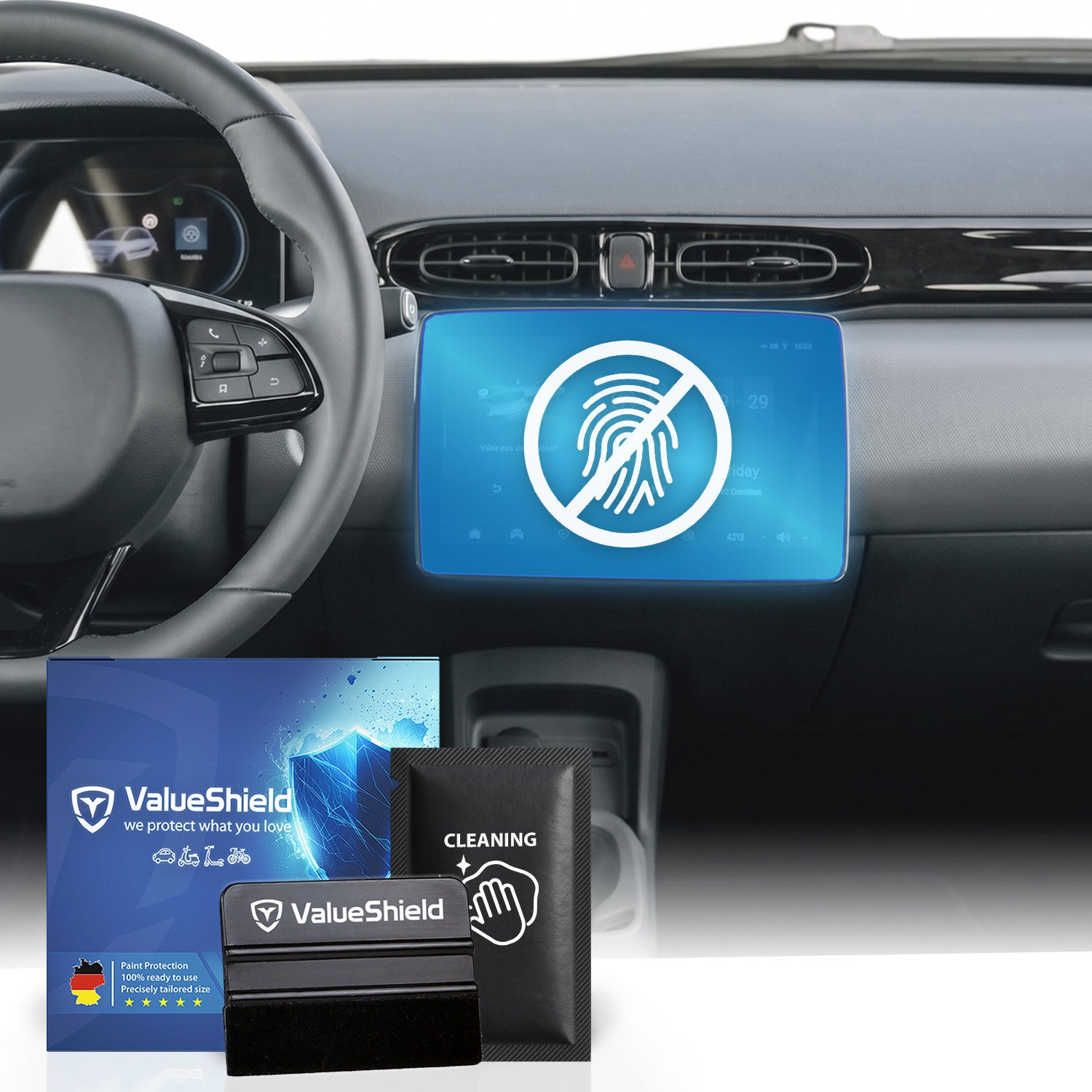 Anti-Fingerprint Displayschutzfolie passend für Leapmotor T03 2024-2030 Kompakt