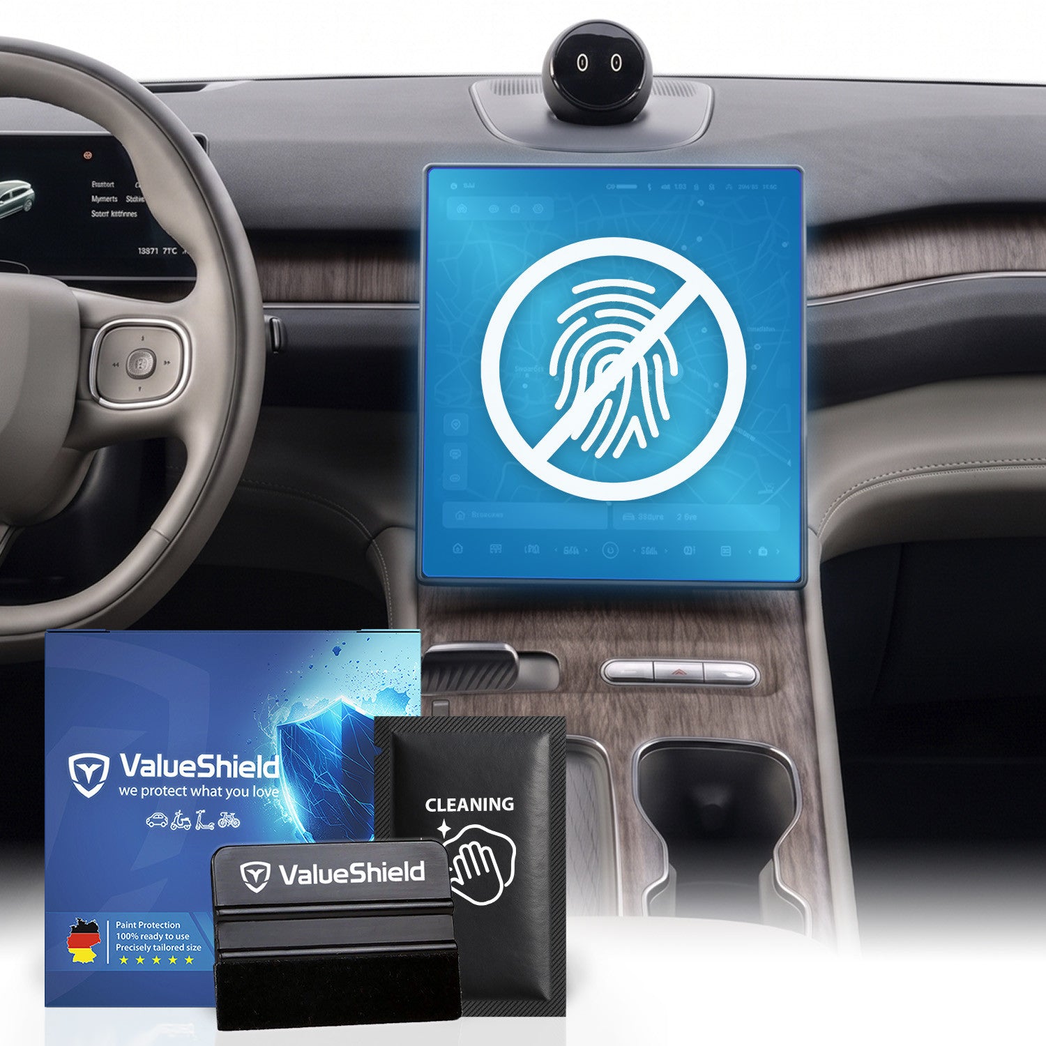 Anti-Fingerprint Displayschutzfolie passend für NIO ET5 2023-2029 (Limousine)