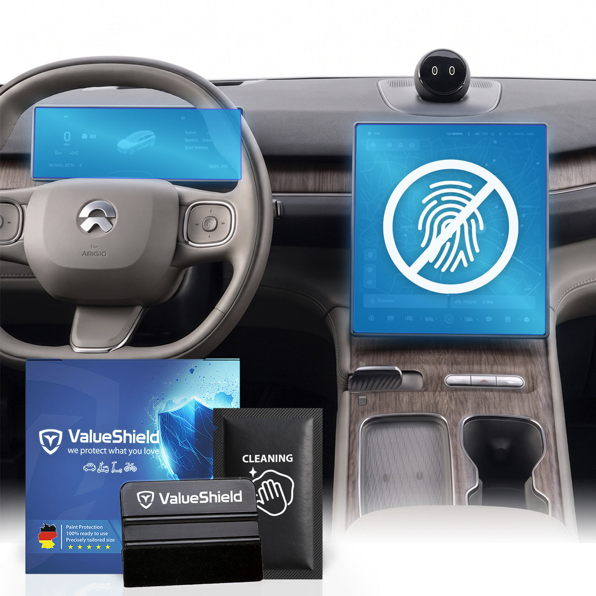 Anti-Fingerprint Displayschutzfolie passend für NIO EL8 2024-2030
