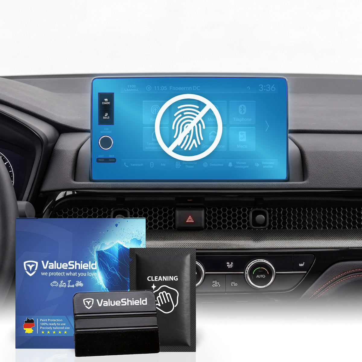 Anti-Fingerprint Displayschutzfolie passend für Honda ZR-V e 2023-2028 (5-Türer SUV)