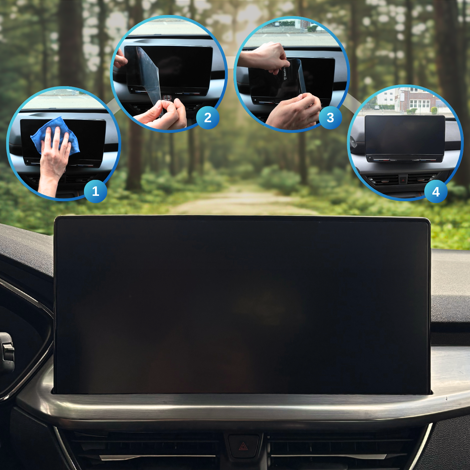 Film de protection d'écran anti-empreintes digitales compatible avec Dacia Bigster 2025-2031 (break 5 portes)