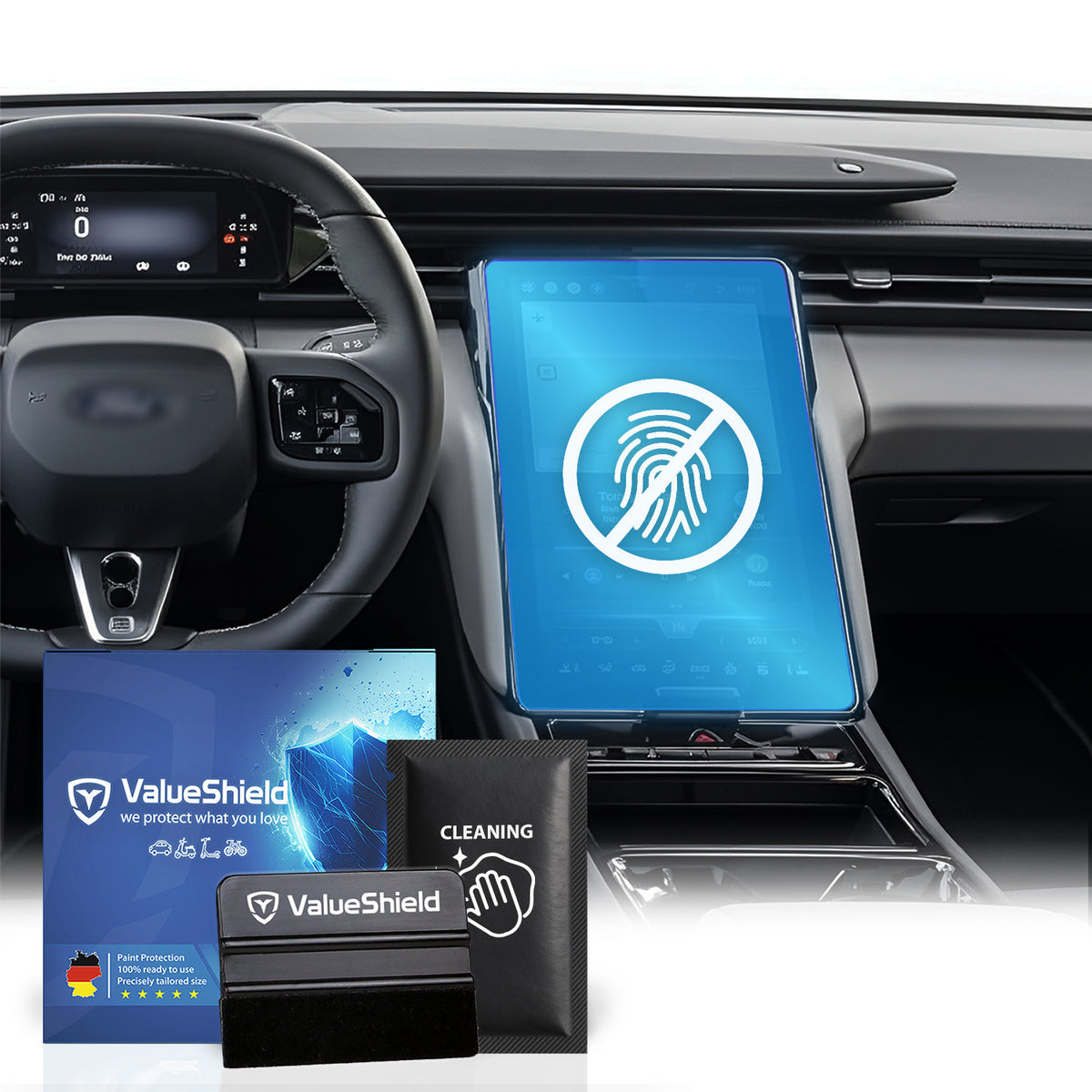 Anti-Fingerprint Displayschutzfolie passend für Ford Capri 2024-2029 (SUV)