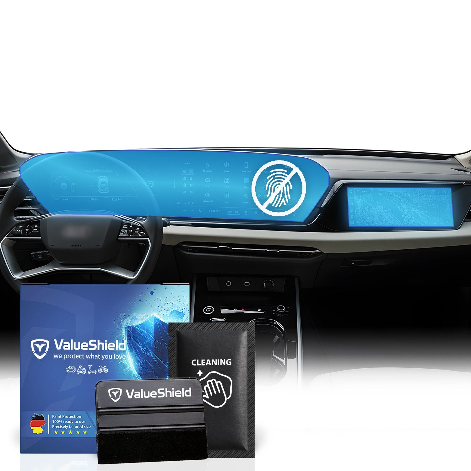 Protection d'écran anti-traces de doigts compatible avec Audi A6 C9 2025-2031 (berline 5 portes)