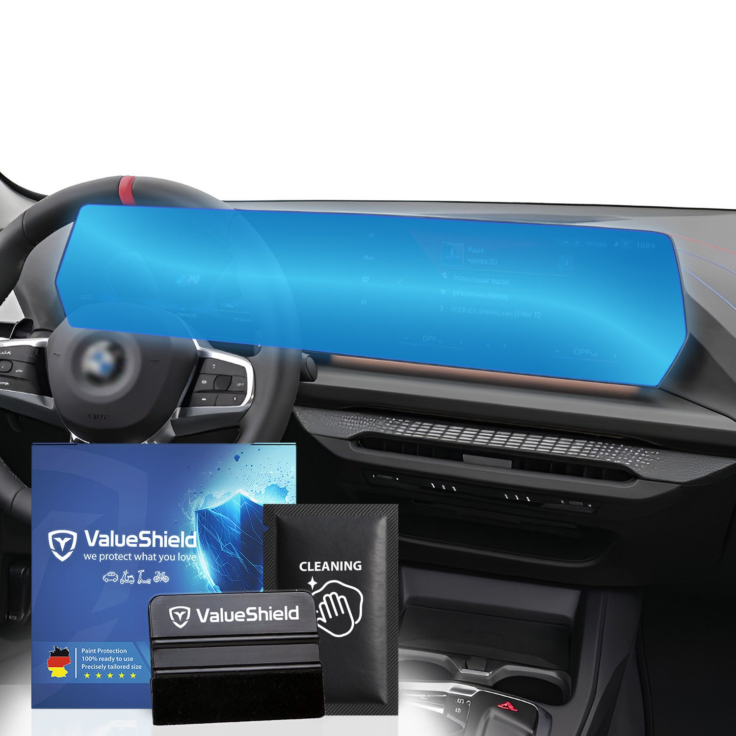 Protection d'écran anti-traces de doigts compatible avec BMW X1 U11 2022-2028 (SUV compact 5 portes)