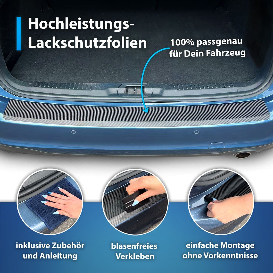XL Kombiset-Lackschutzfolien passend für Mini Countryman F60 Facelift 2020-2023 (5-Türer Kompakt-SUV) + universal Ergänzungsset