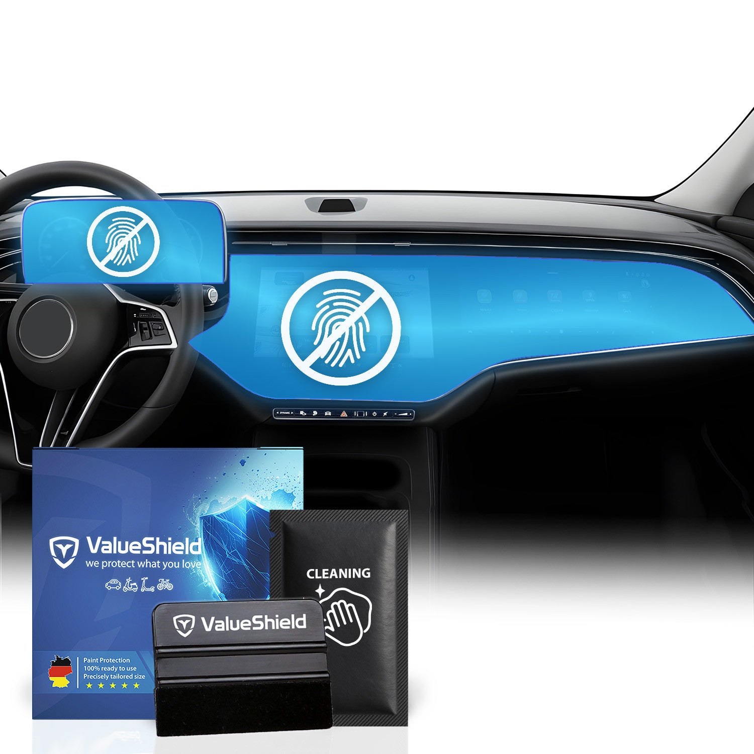 Protection d'écran anti-traces de doigts compatible avec Mercedes Classe E S214/X214 Break 2023-2030 (5 portes)