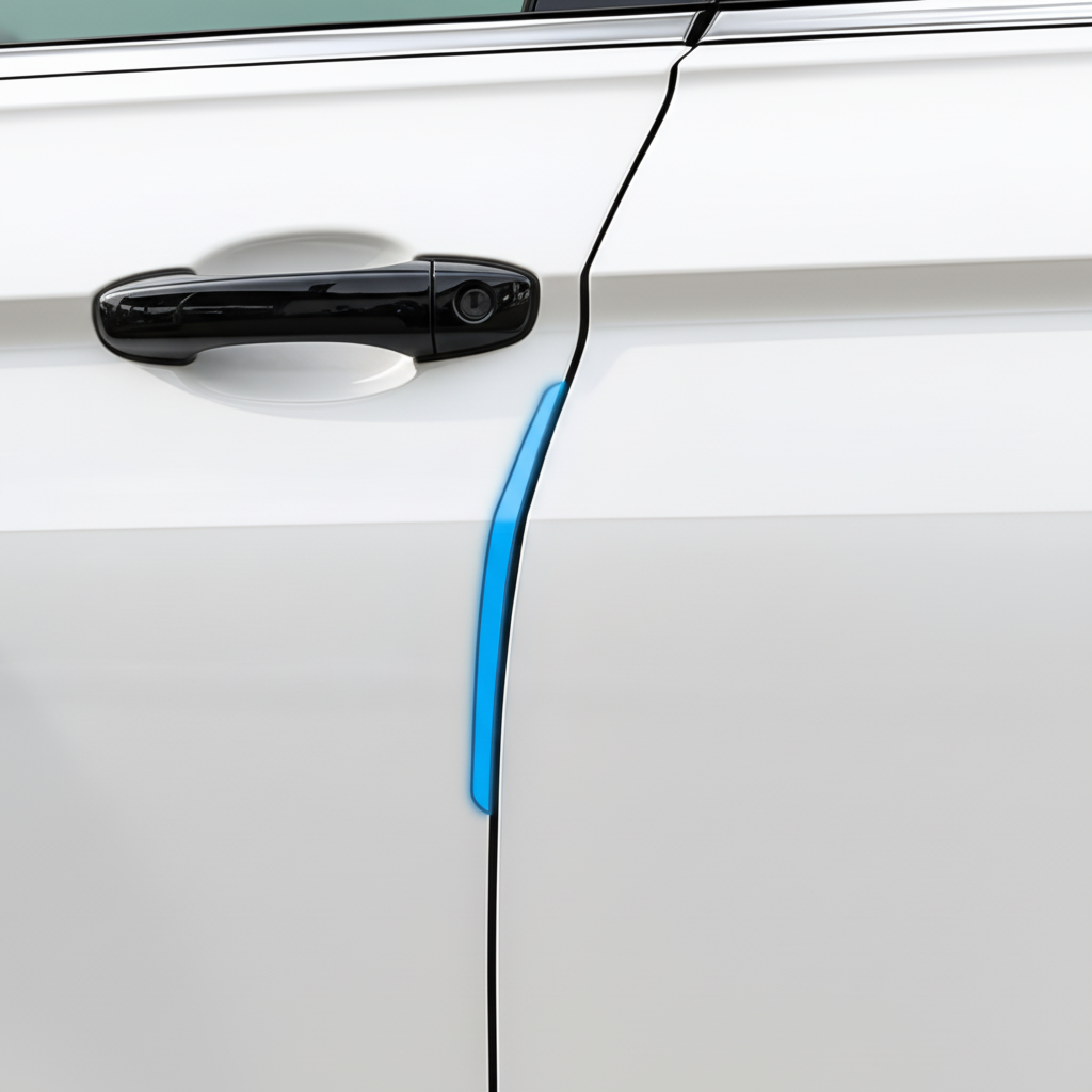 Protections de bord de porte transparentes universelles pour toutes les portes et le hayon, ensemble de 5 pièces