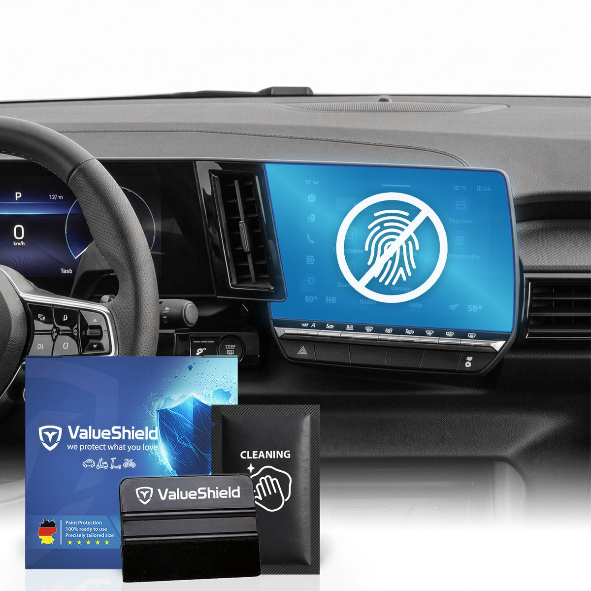 Anti-Fingerprint Displayschutzfolie passend für Renault Austral 2022-2028 (5-Türer SUV)