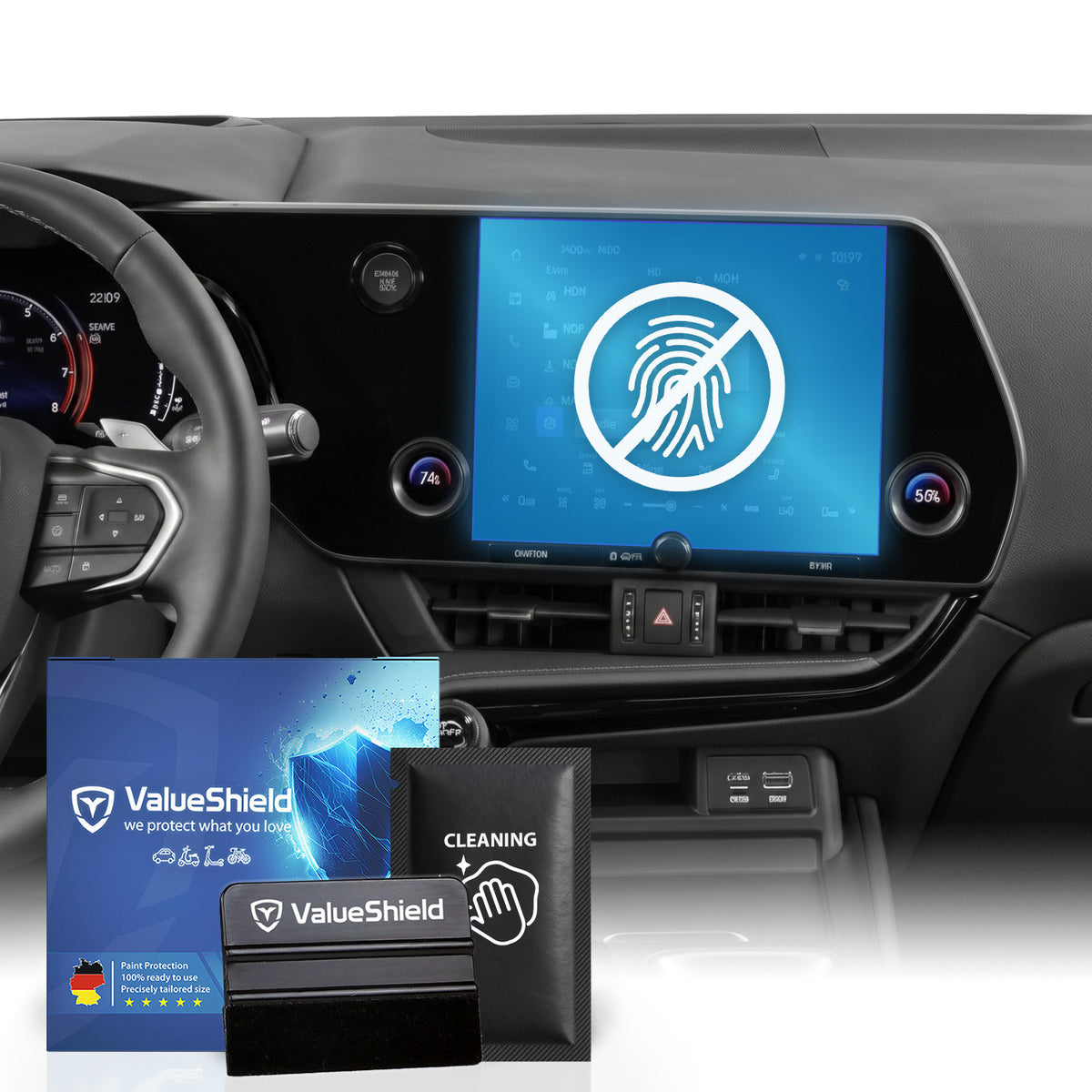 Anti-Fingerprint Displayschutzfolie passend für Lexus RX AL30 2022-2029 (5-Türer Kombi)
